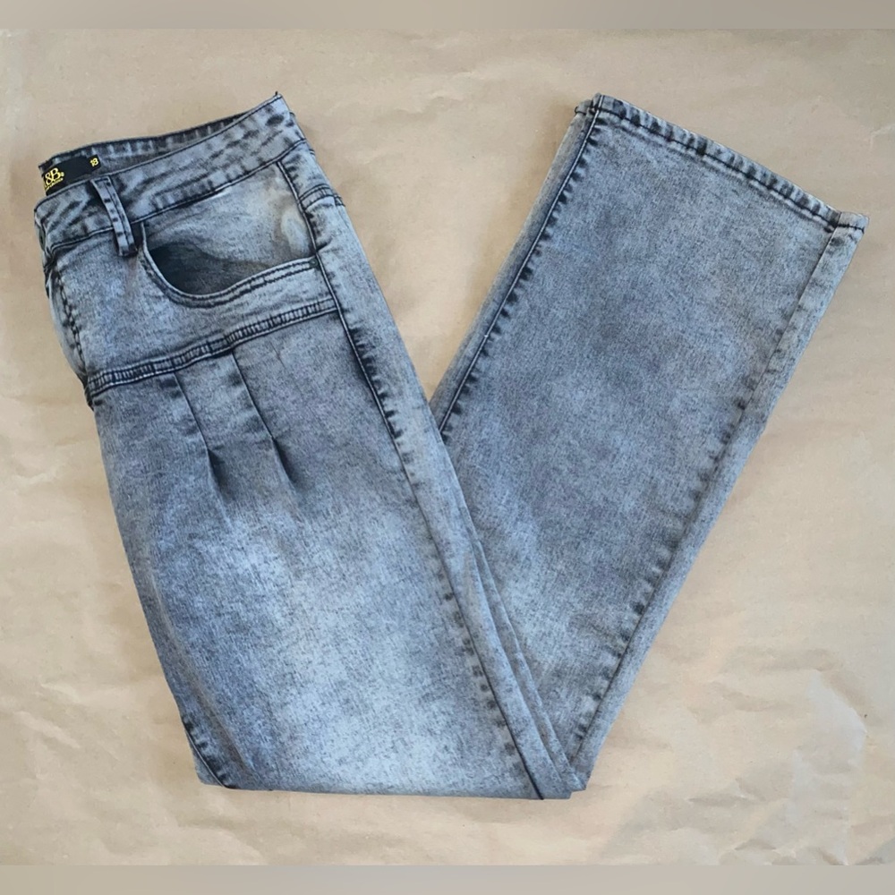 L&B Lucky & Blessed High Rise Wide Leg Size 18